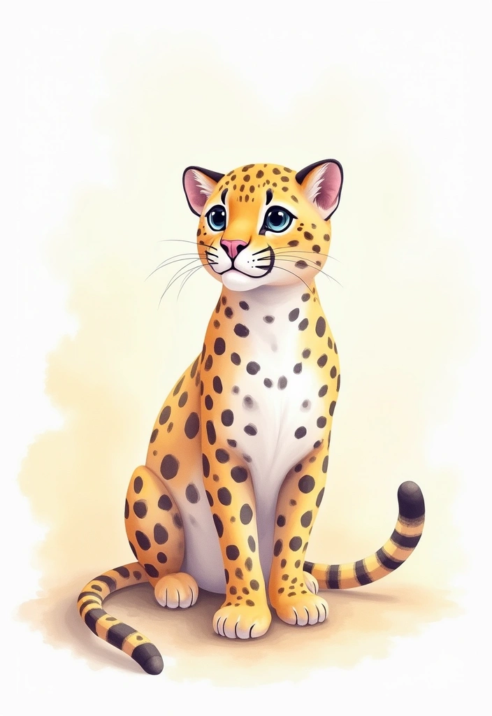 10 Stunning Big Cats Art Pieces That Will Take Your Breath Away! - 5. Watercolor Wonders