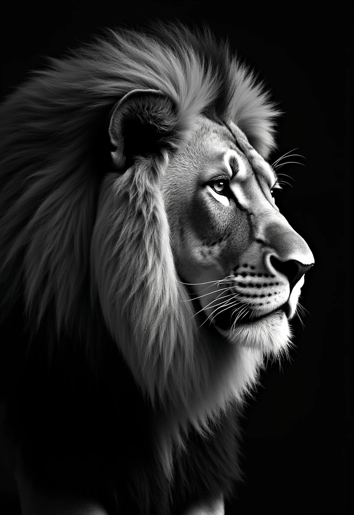 10 Stunning Big Cats Art Pieces That Will Take Your Breath Away! - 9. Big Cats in Black and White