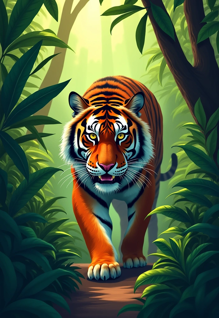 10 Stunning Big Cats Art Pieces That Will Take Your Breath Away! - 6. The Spirit of the Jungle