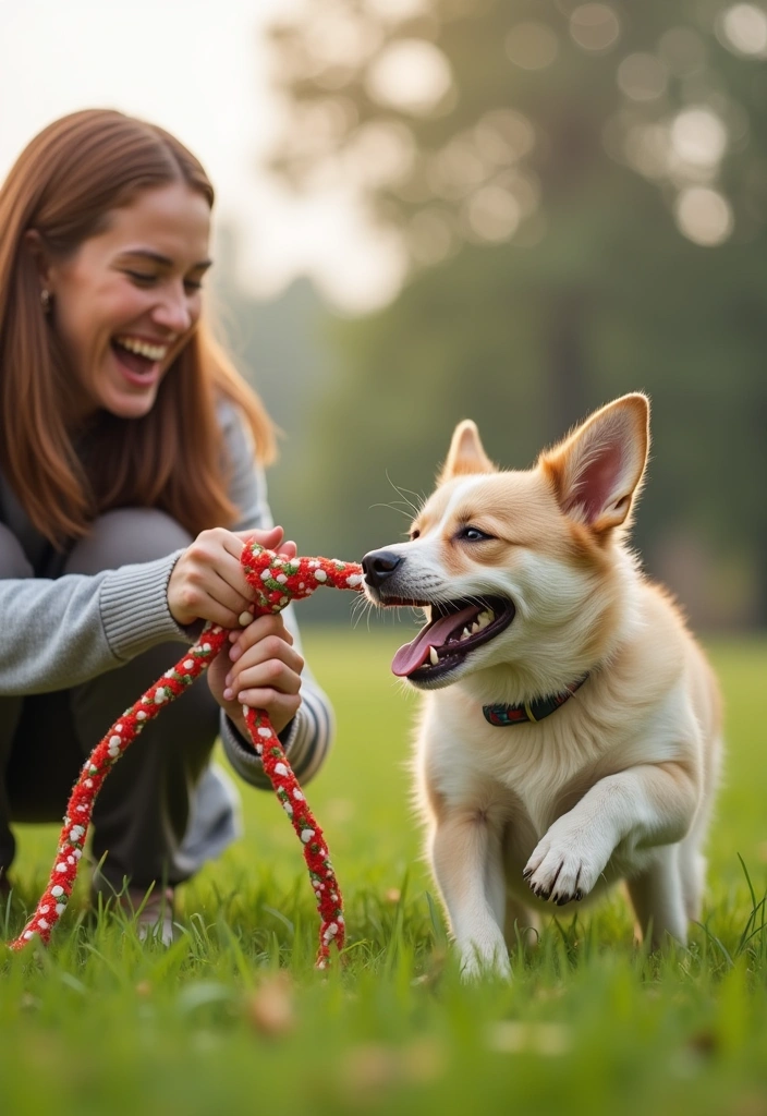 18 Fun Dog Exercise Ideas to Keep Your Pup Happy and Healthy (Don't Miss #12!) - 9. Tug-of-War Challenge