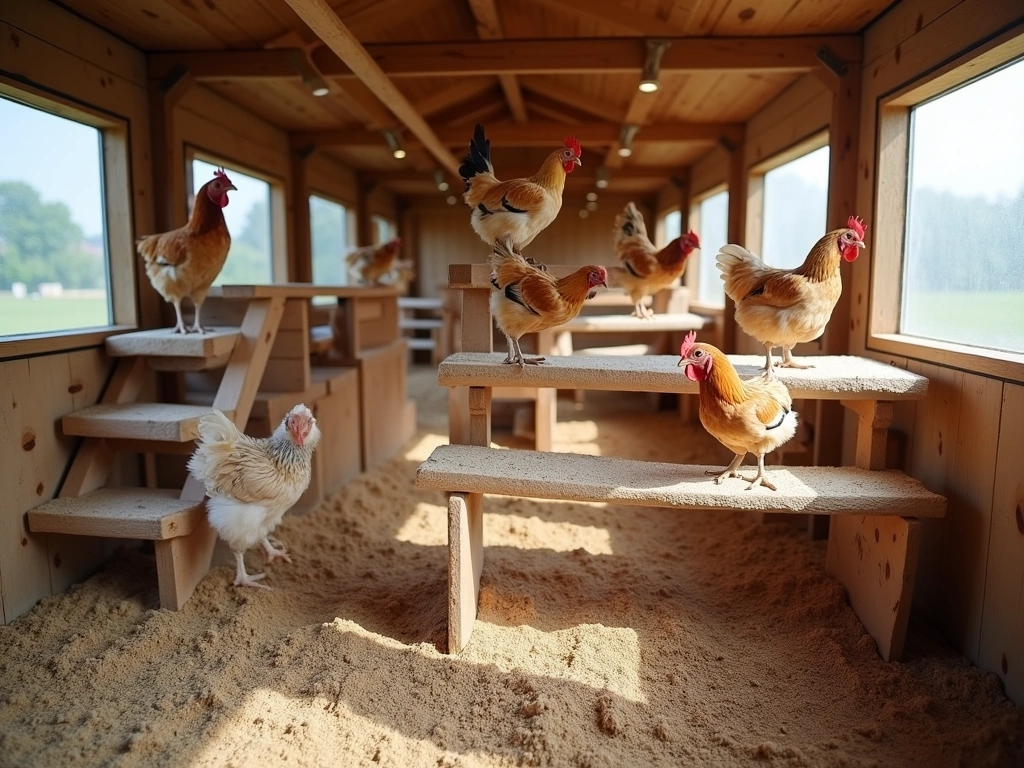 10 Amazing Chicken Perches That Will Make Your Hens Happy (You Won't Believe #5!) - 7. Multi-Level Perch System